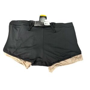 Maidenform Everyday Luxe Stretch Micro,no Pinch Waistband Boyshort,‎ 3-Pack SZ L